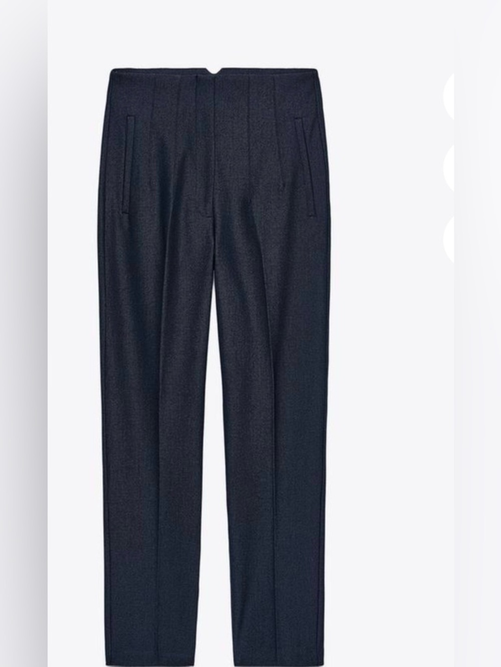 Zara high waisted Pants in Navy Indigo XL